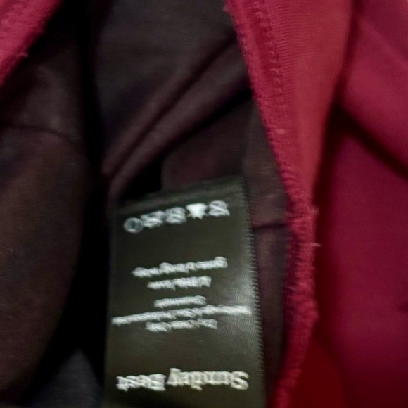 Sunday Best| Cute Burgundy Mini Skater Skirt Sz XXS - Picture 4 of 5